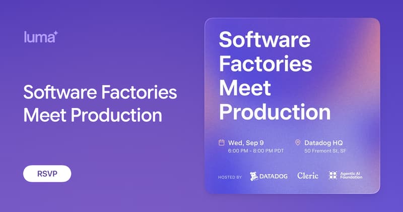 Software Factories Meet Production event image