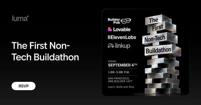 The First Non-Tech Buildathon event image