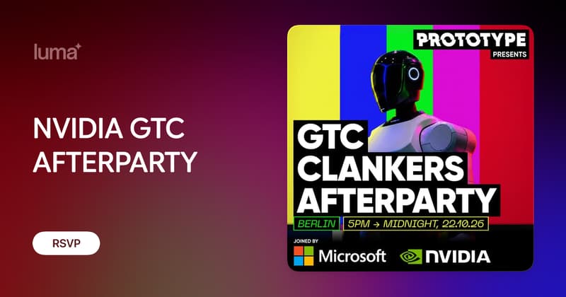 Klinger Booth NVIDIA GTC AFTERPARTY · Luma