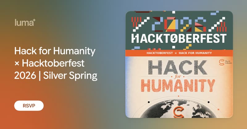 Hack for Humanity × Hacktoberfest 2026 | Silver Spring