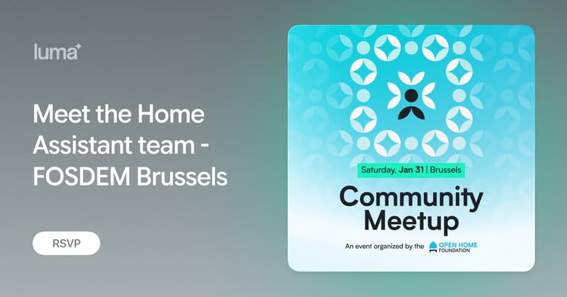 Meet the Home Assistant team - FOSDEM Brussels · Luma