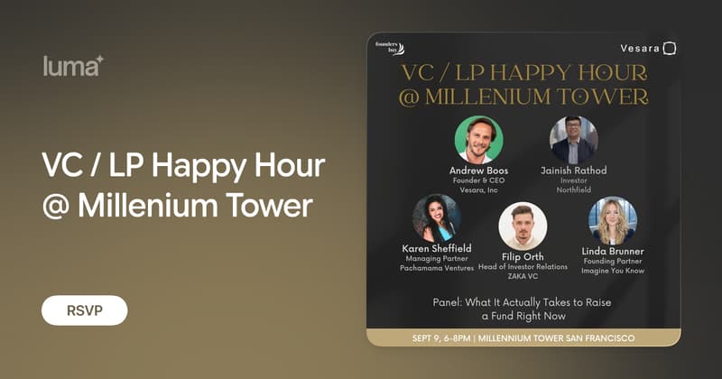 VC / LP Happy Hour @ Millenium Tower event image