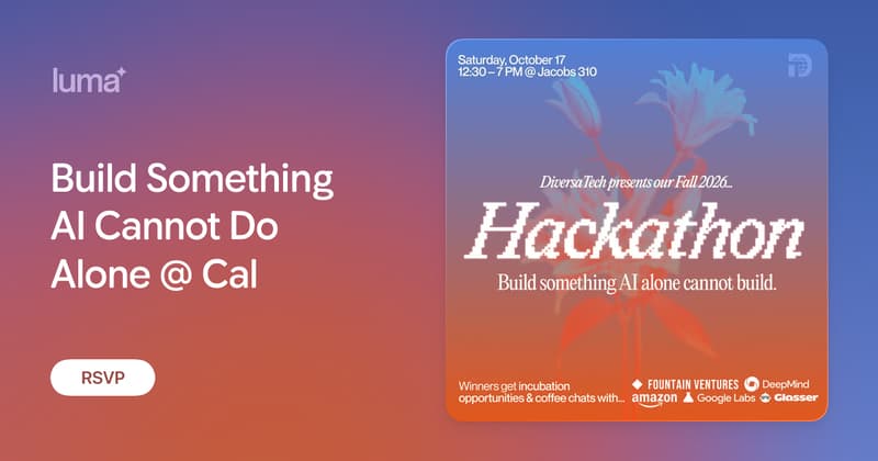 Build Something AI Cannot Do Alone event artwork