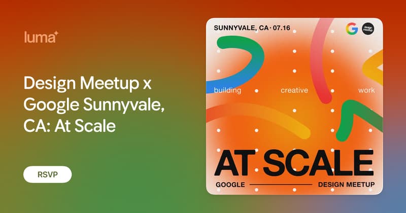 Design Meetup - At Scale event image