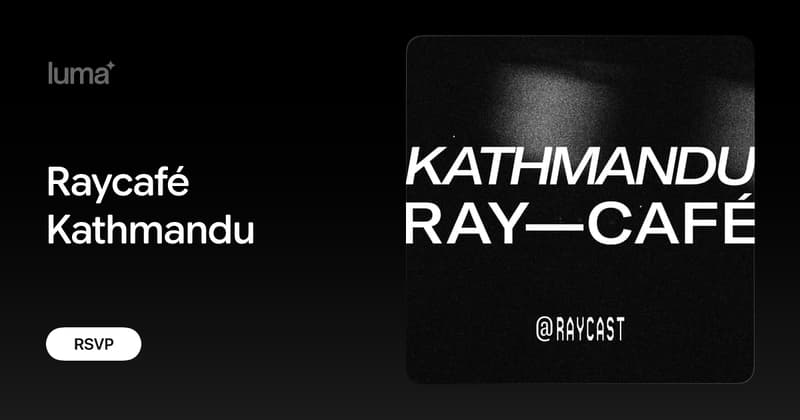 Raycafé Kathmandu event banner
