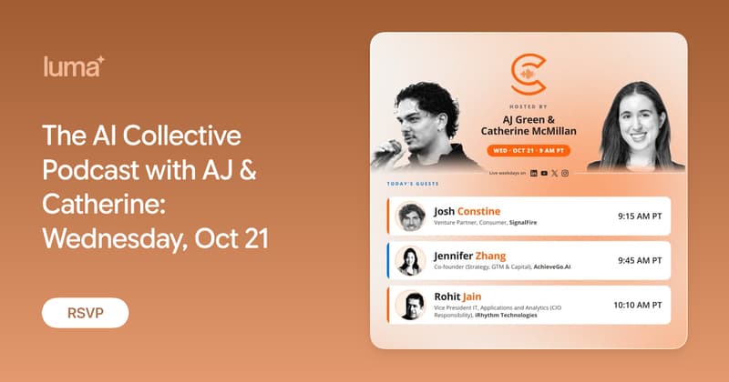 The AI Collective Podcast with AJ & Catherine: Wednesday, Oct 21