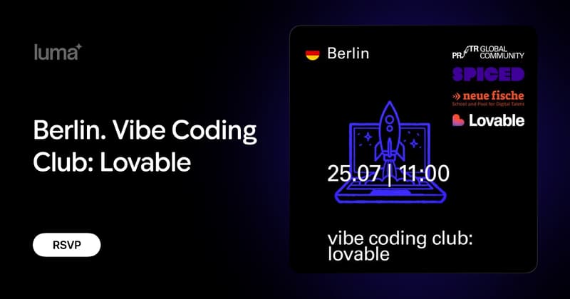 Berlin Vibe Coding Club: Lovable