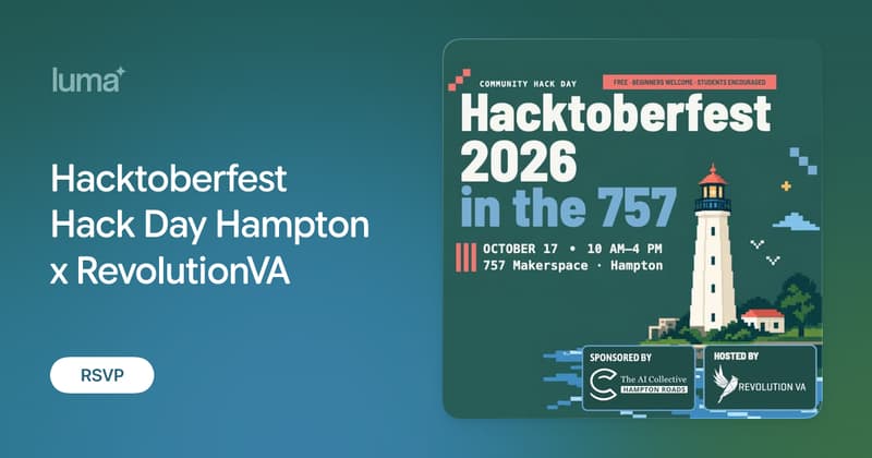 Hacktoberfest Hack Day Hampton x RevolutionVA