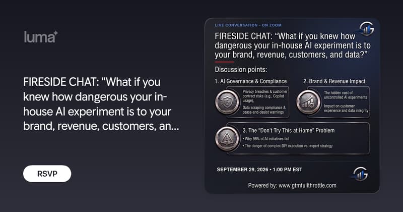 FIRESIDE CHAT: "What if you knew how dangerous your in-house AI ...