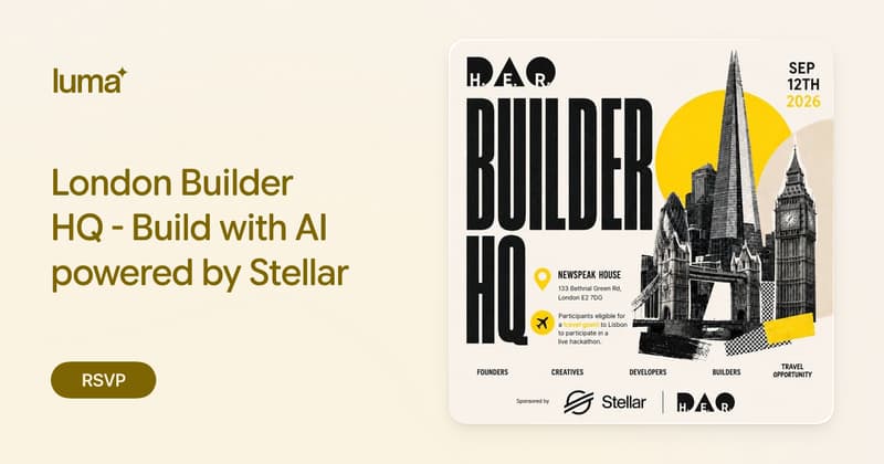 London Builder HQ: AI x Stellar - Idea to Prototype