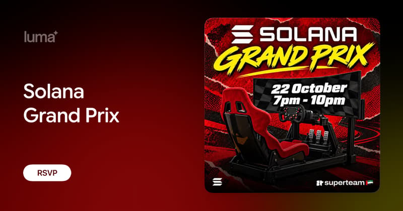 Solana Grand Prix: F1 Sim Racing Night