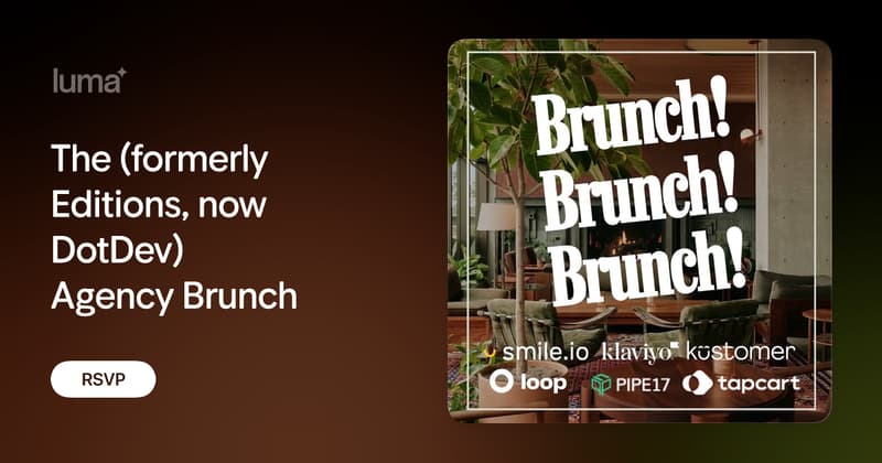The Editions Agency Brunch event banner