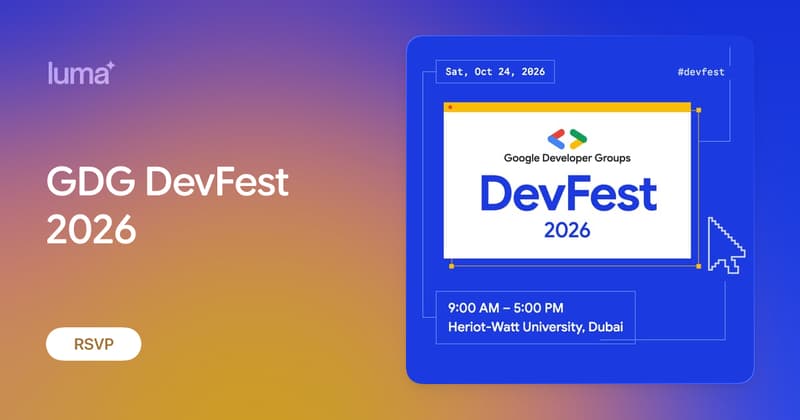 GDG DevFest 2026 Dubai