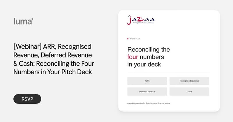 [Webinar] ARR, Recognised Revenue, Deferred Revenue & Cash: Reconciling ...