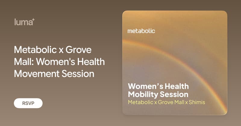 Women's Health Movement Session at Grove Mall