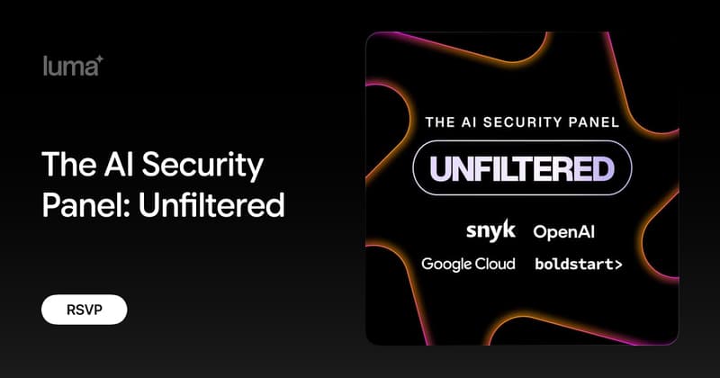 The AI Security Panel: Unfiltered event artwork