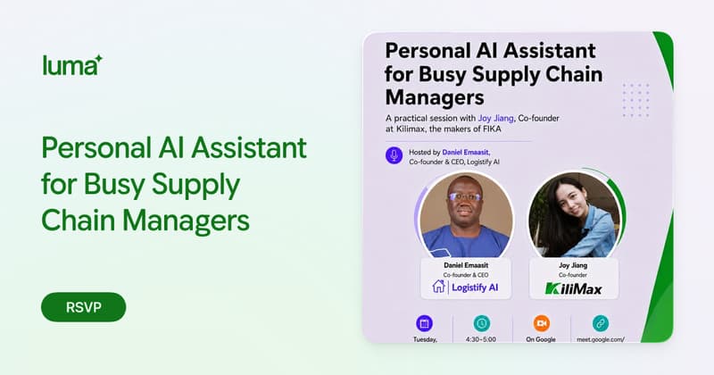 Personal AI Assistant for Busy Supply Chain Managers · Luma