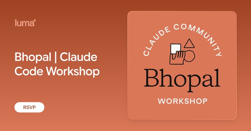 Bhopal | Claude Code Workshop