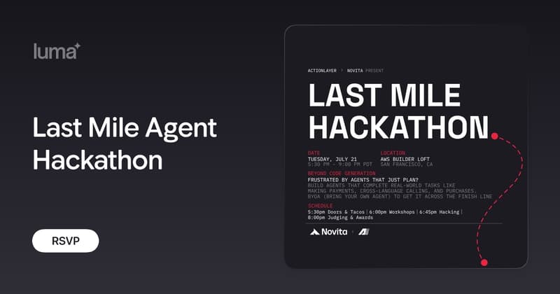 Last Mile Agent Hackathon event image