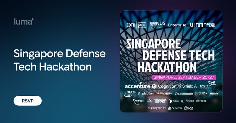 Singapore Defense Tech Hackathon · Luma