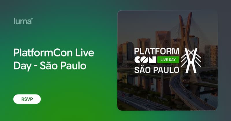 Capa: PlatformCon Live Day - São Paulo · Luma