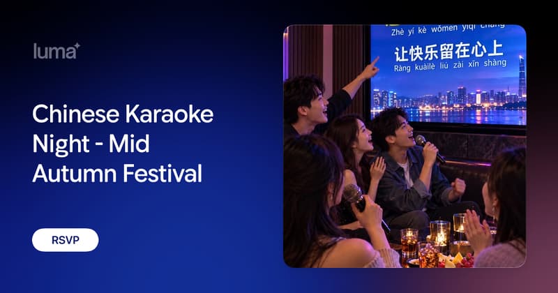 Chinese Karaoke Night - Mid Autumn Festival event banner