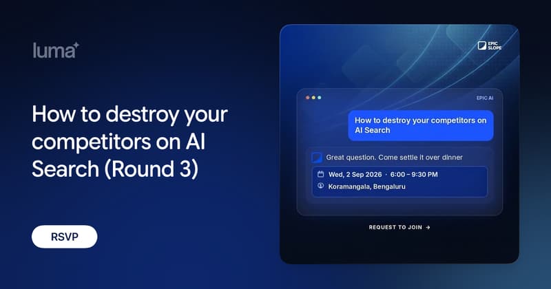 How to destroy your competitors on AI Search (Round 3)