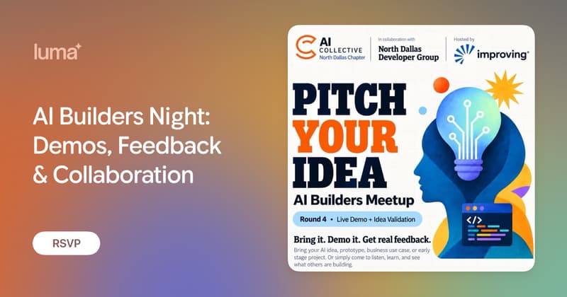 AI Builders Night: Demos, Feedback & Collaboration