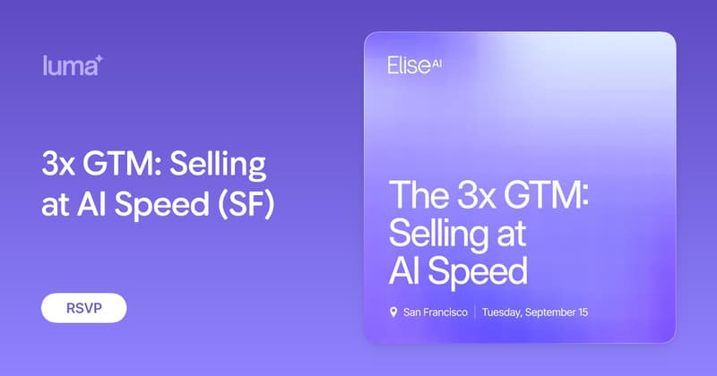 3x GTM - Selling At AI Speed event image