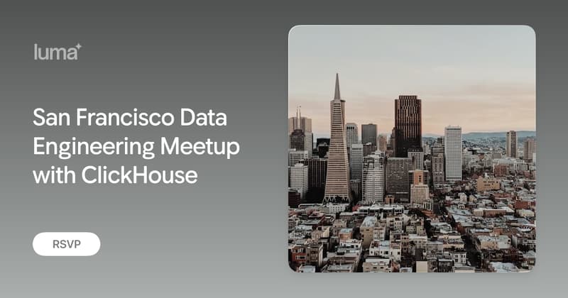 Data Engg Meetup w/ ClickHouse event image