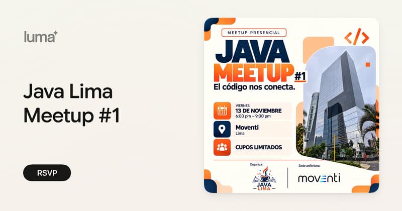 Java Lima Meetup #1