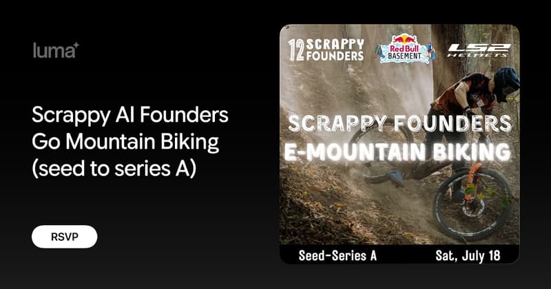Scrappy AI Founders Go Mountain Biking event image