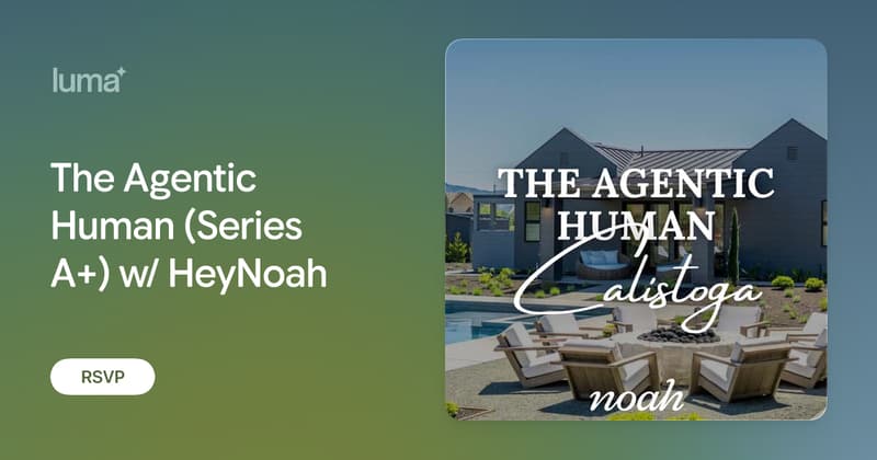 The Agentic Human (Series A+) event image