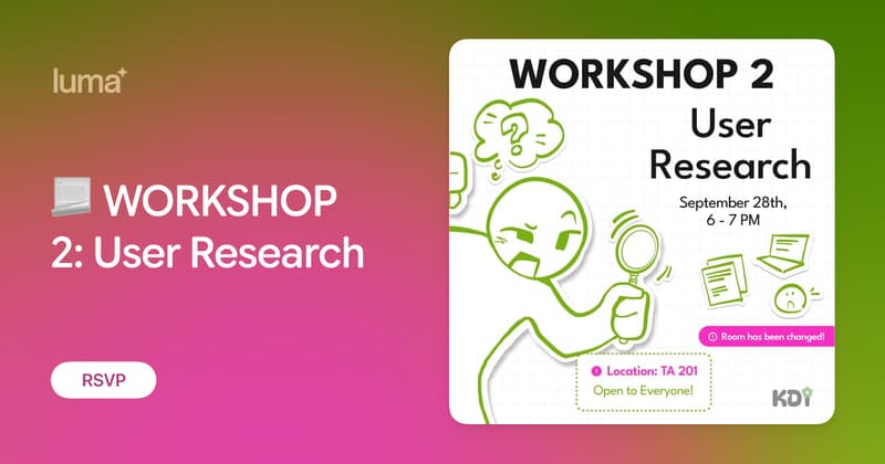 📃 WORKSHOP 2: User Research · Luma