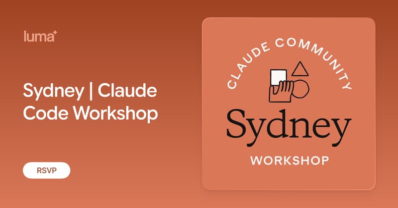 Sydney | Claude Code Workshop