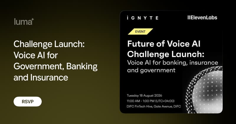 إطلاق Challenge Launch: Voice AI for Government, Banking and Insurance