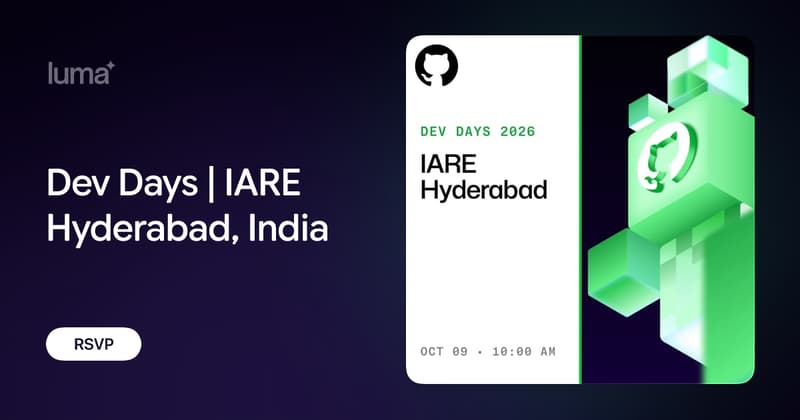 Dev Days | IARE Hyderabad, India