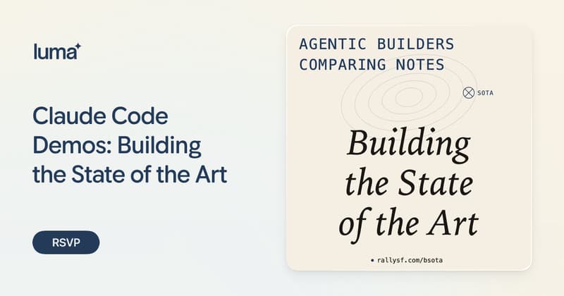 Claude Code Demos: Building the State of the Art · Luma