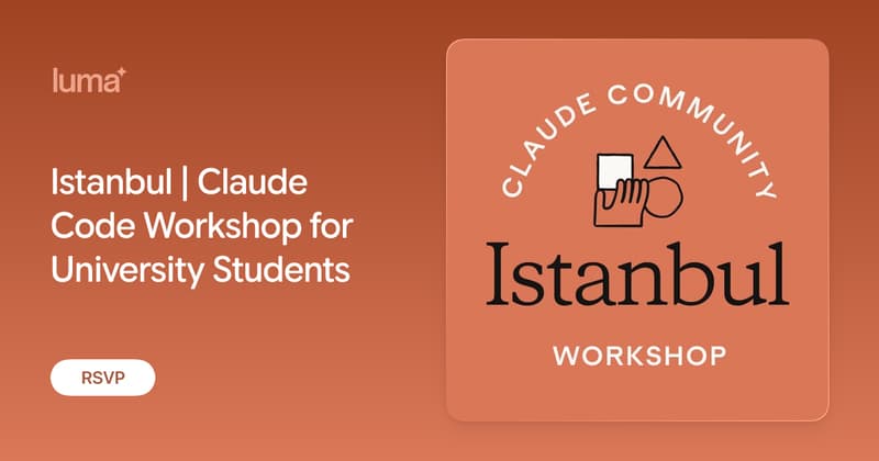 Istanbul | Claude Code Workshop for University Students