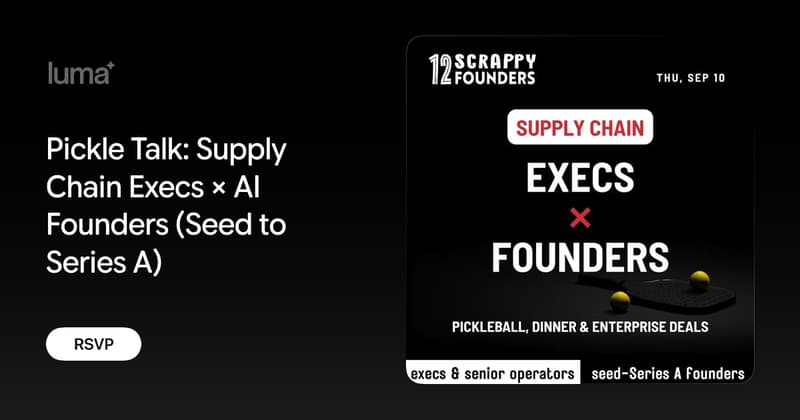 Supply Chain Execs - AI Founders event image