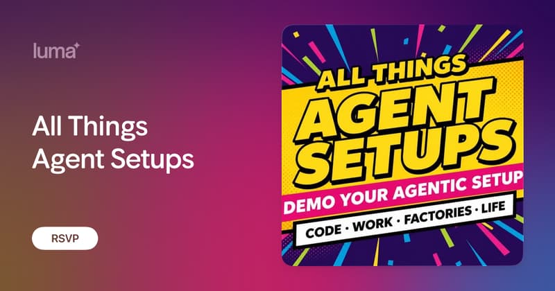 All Things Agent Setups event image