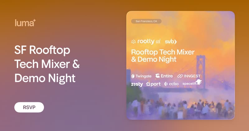 Rooftop Tech Mixer & Demo Night event image