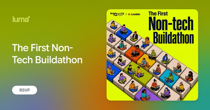 First Non-Tech Buildathon event image