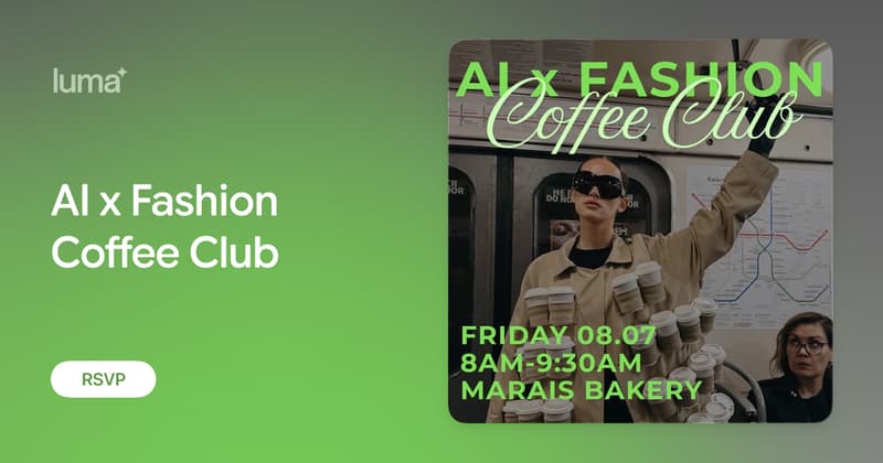 AI x Fashion Coffee Club event image