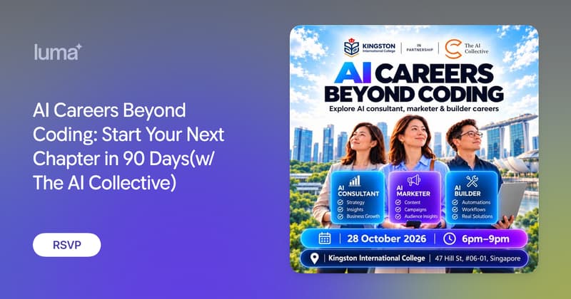AI Careers Beyond Coding: Start Your Next Chapter in 90 Days(w/ The AI Collective)
