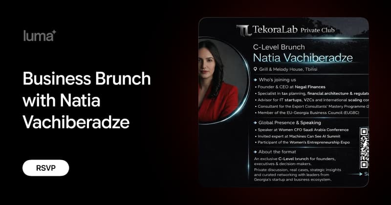 Business Brunch with Natia Vachiberadze