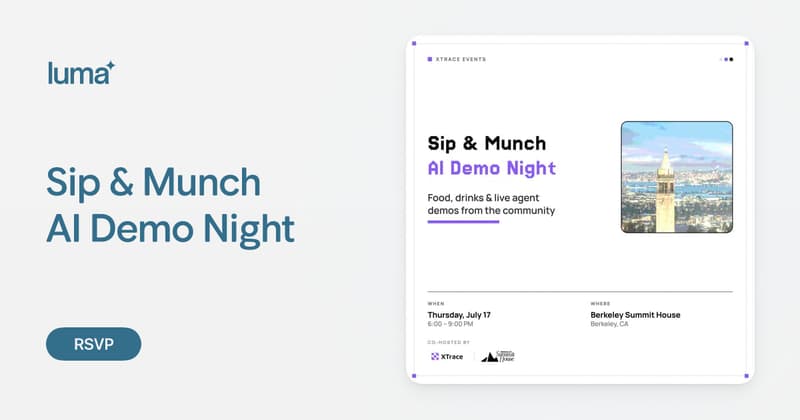 Sip & Munch AI Demo Night event image
