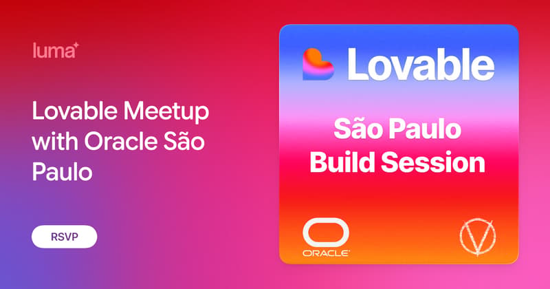 Capa: Lovable Meetup with Oracle São Paulo · Luma