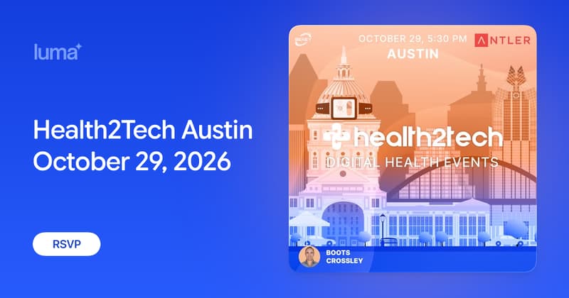 Health2Tech Austin — October 29, 2026
