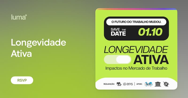 Capa: Longevidade Ativa · Luma